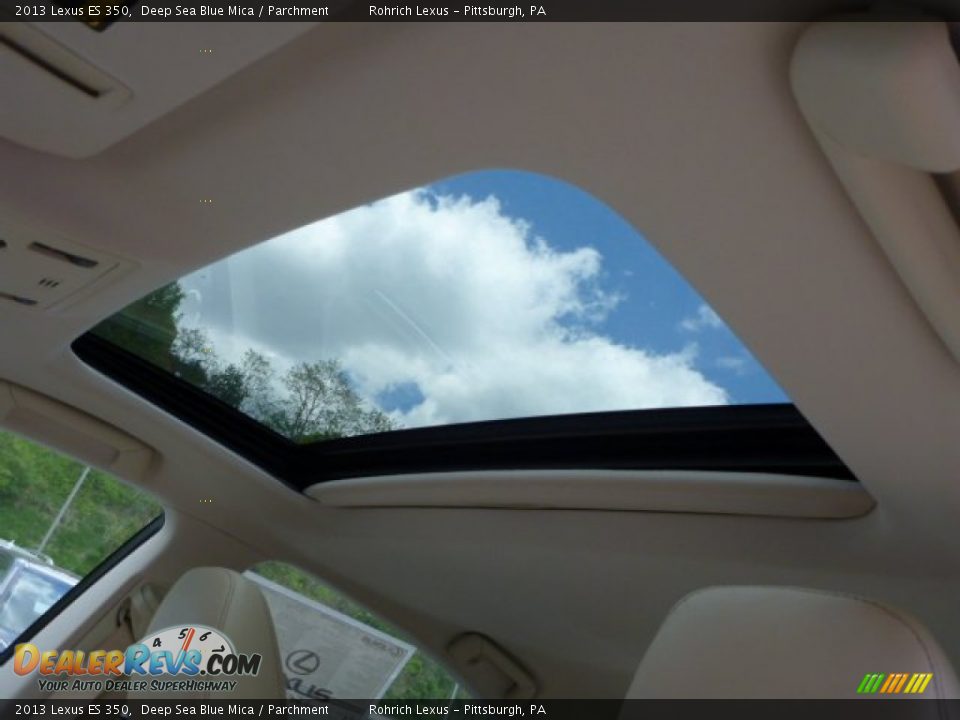 2013 Lexus ES 350 Deep Sea Blue Mica / Parchment Photo #15