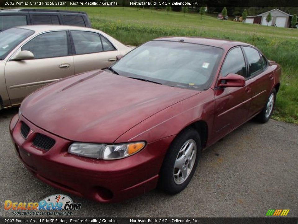 2003 Pontiac Grand Prix SE Sedan Redfire Metallic / Graphite Photo #3