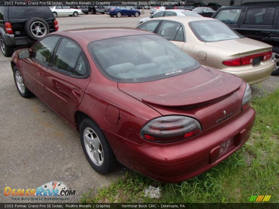 2003 Pontiac Grand Prix SE Sedan Redfire Metallic / Graphite Photo #4