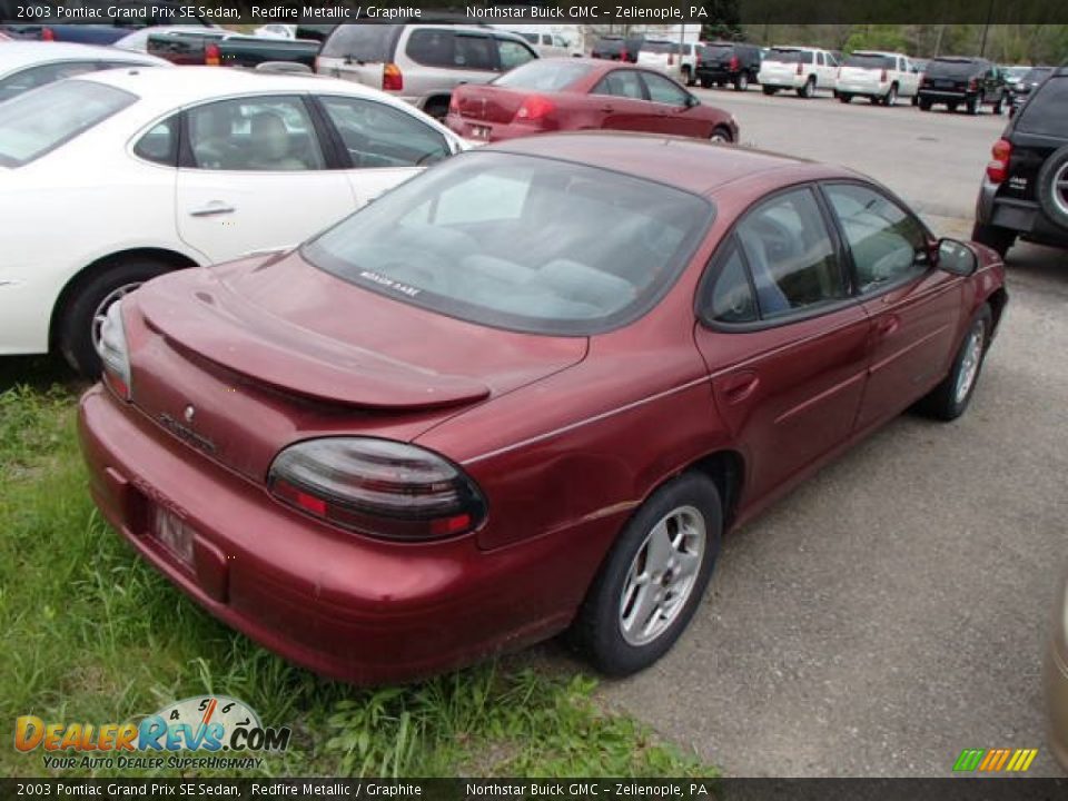 2003 Pontiac Grand Prix SE Sedan Redfire Metallic / Graphite Photo #6