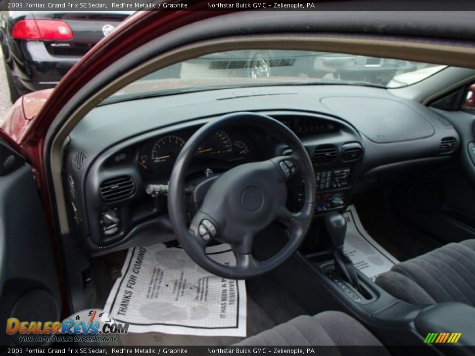 2003 Pontiac Grand Prix SE Sedan Redfire Metallic / Graphite Photo #8