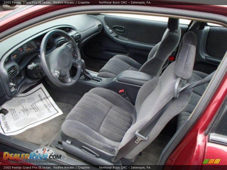 2003 Pontiac Grand Prix SE Sedan Redfire Metallic / Graphite Photo #9