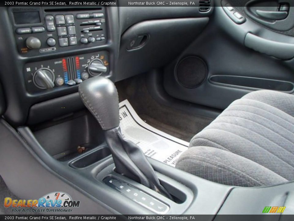2003 Pontiac Grand Prix SE Sedan Redfire Metallic / Graphite Photo #12