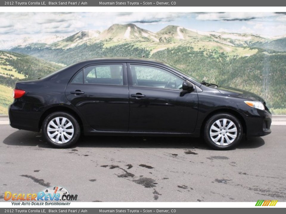 2012 Toyota Corolla LE Black Sand Pearl / Ash Photo #2