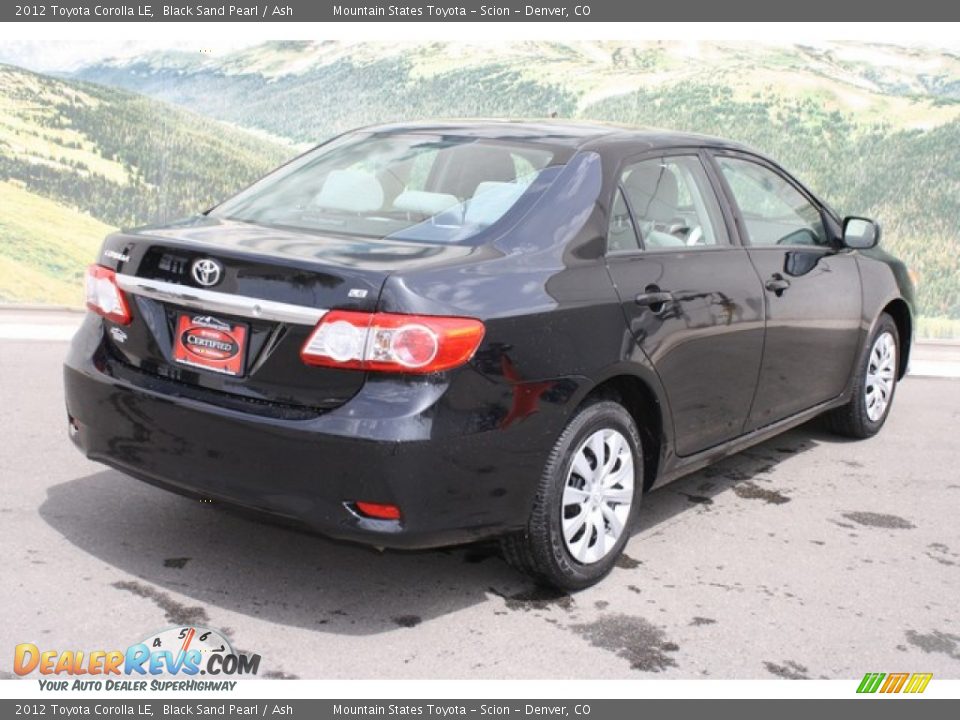 2012 Toyota Corolla LE Black Sand Pearl / Ash Photo #3