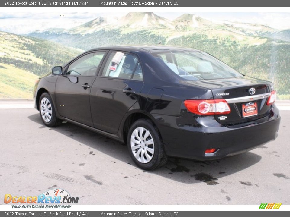 2012 Toyota Corolla LE Black Sand Pearl / Ash Photo #4