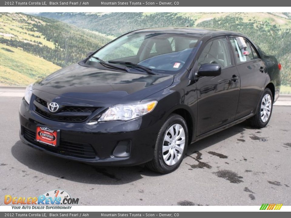 2012 Toyota Corolla LE Black Sand Pearl / Ash Photo #5
