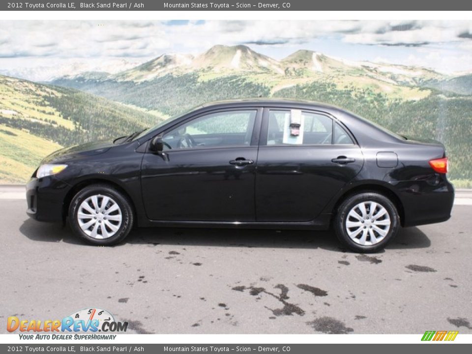 2012 Toyota Corolla LE Black Sand Pearl / Ash Photo #6