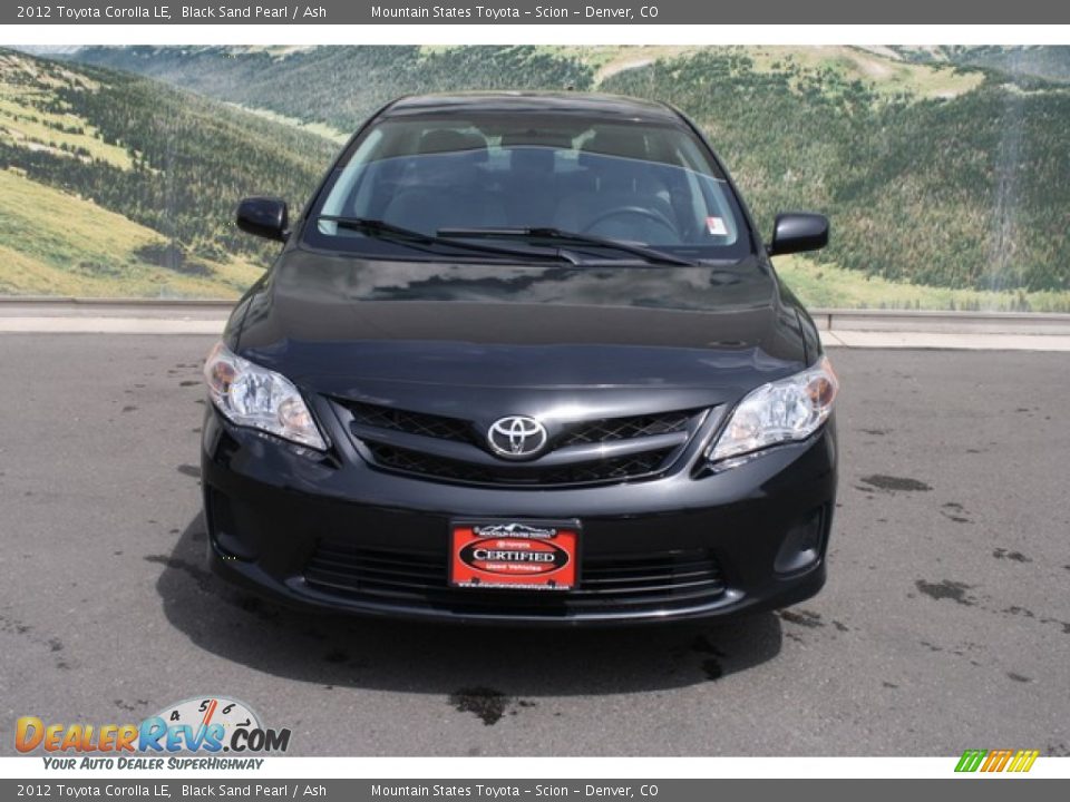 2012 Toyota Corolla LE Black Sand Pearl / Ash Photo #7