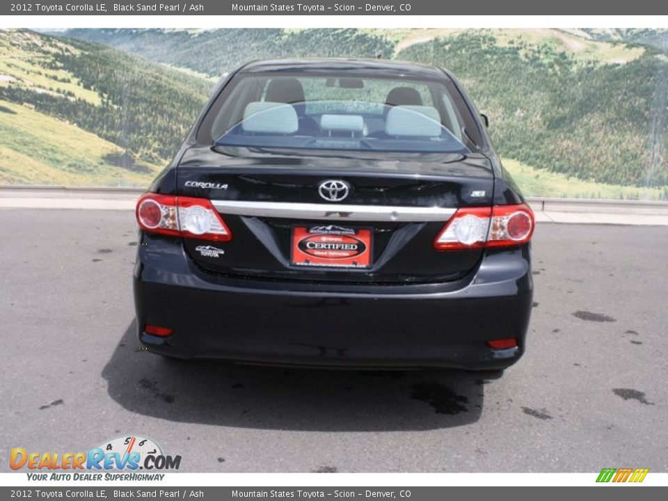 2012 Toyota Corolla LE Black Sand Pearl / Ash Photo #8