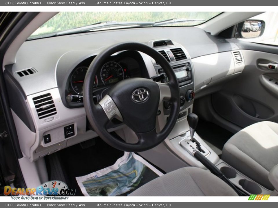 2012 Toyota Corolla LE Black Sand Pearl / Ash Photo #9
