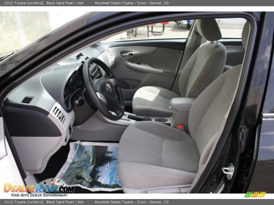 2012 Toyota Corolla LE Black Sand Pearl / Ash Photo #10