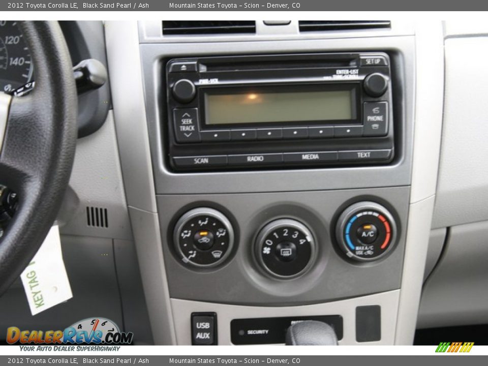 2012 Toyota Corolla LE Black Sand Pearl / Ash Photo #13