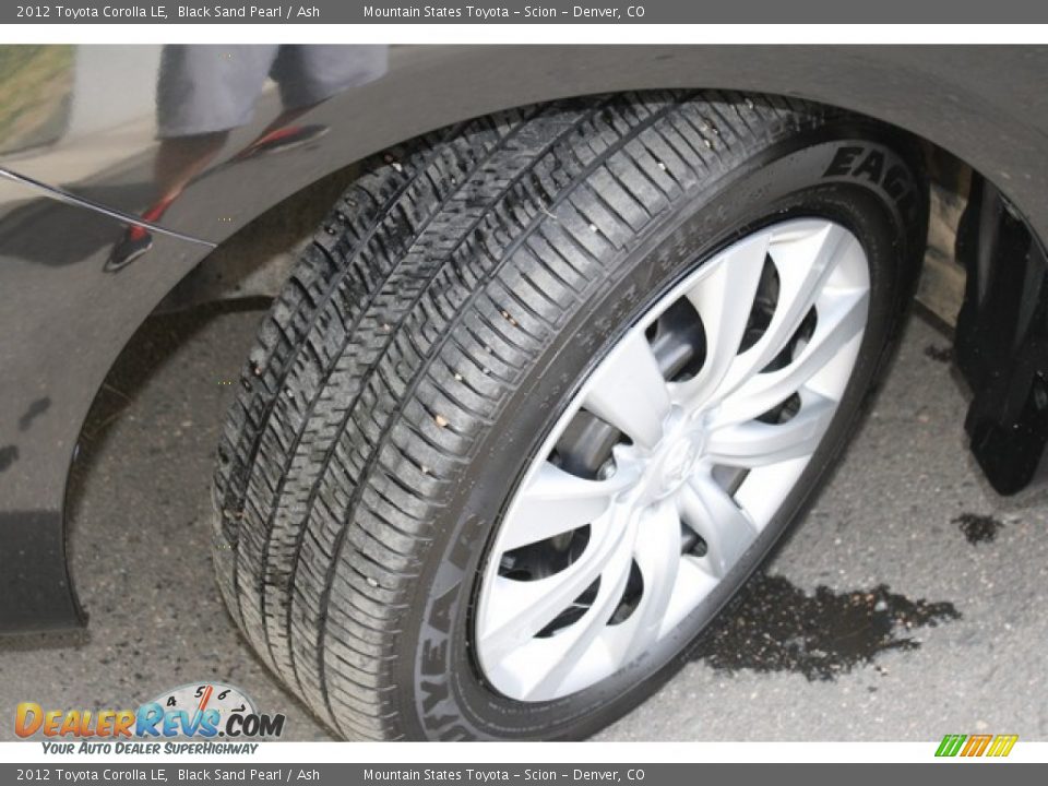2012 Toyota Corolla LE Black Sand Pearl / Ash Photo #24