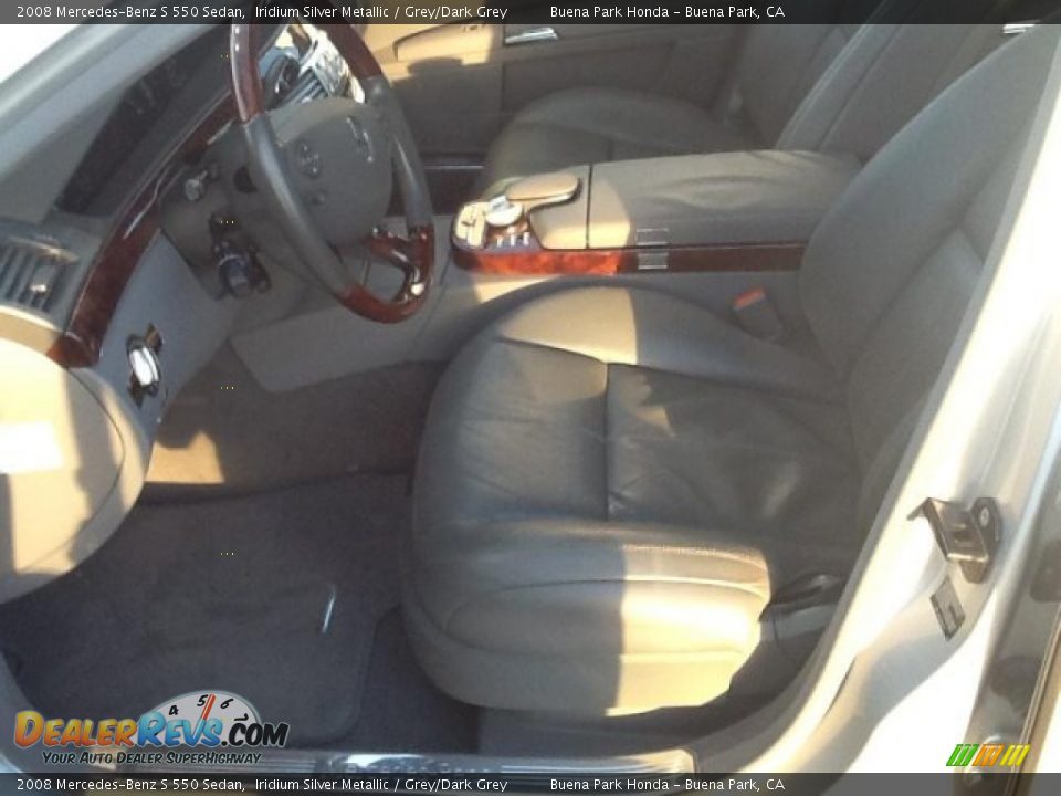 2008 Mercedes-Benz S 550 Sedan Iridium Silver Metallic / Grey/Dark Grey Photo #4