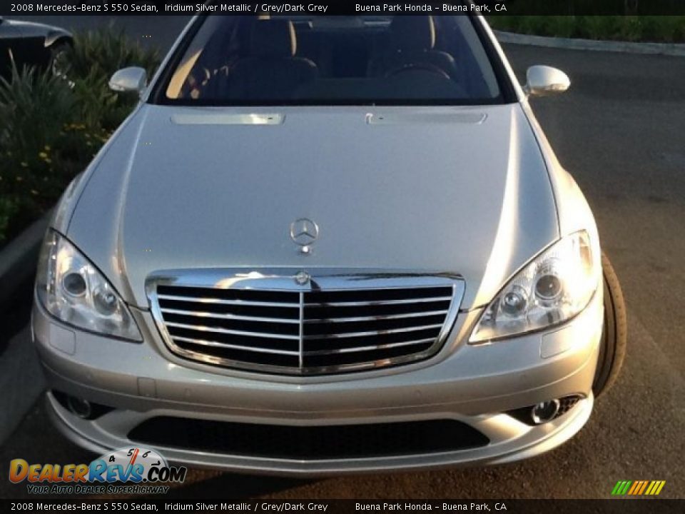 2008 Mercedes-Benz S 550 Sedan Iridium Silver Metallic / Grey/Dark Grey Photo #5