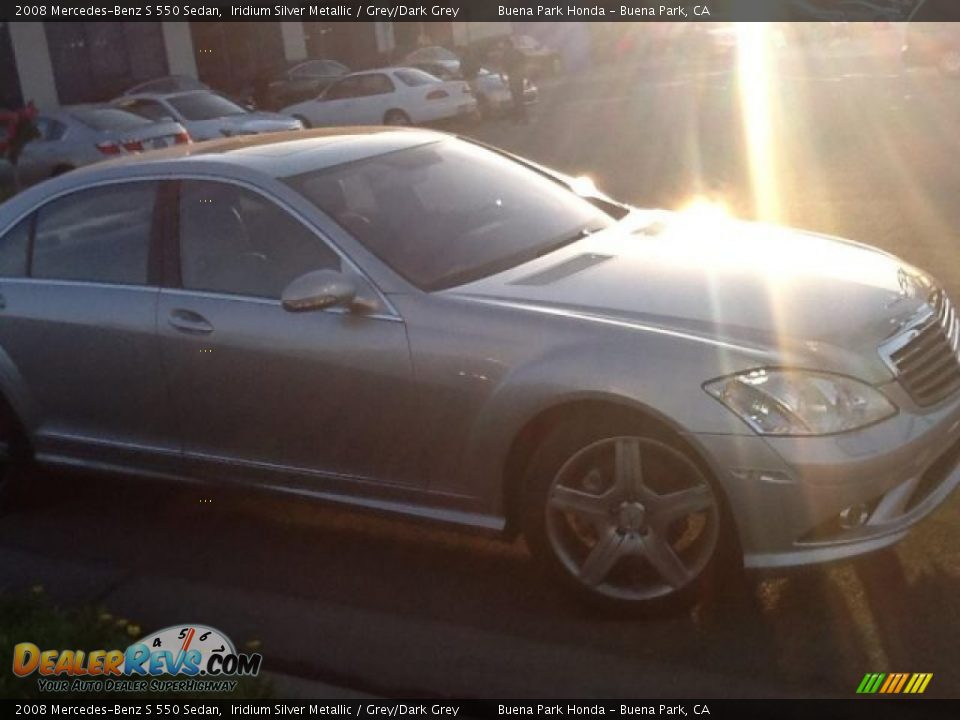 2008 Mercedes-Benz S 550 Sedan Iridium Silver Metallic / Grey/Dark Grey Photo #6