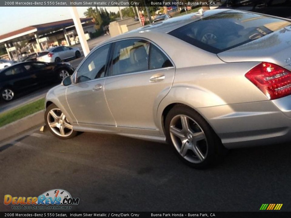 2008 Mercedes-Benz S 550 Sedan Iridium Silver Metallic / Grey/Dark Grey Photo #8