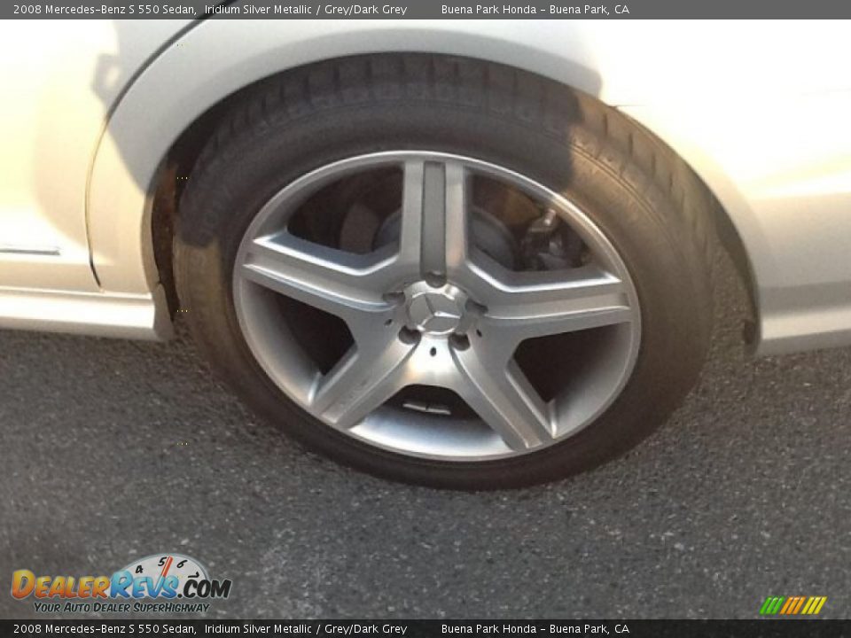2008 Mercedes-Benz S 550 Sedan Iridium Silver Metallic / Grey/Dark Grey Photo #9