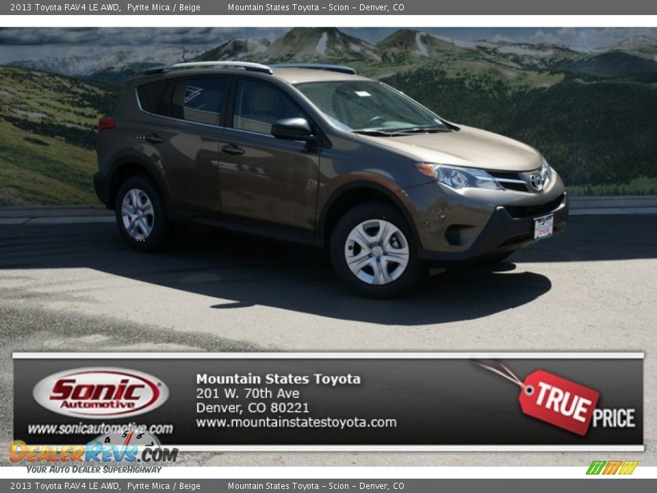 2013 Toyota RAV4 LE AWD Pyrite Mica / Beige Photo #1