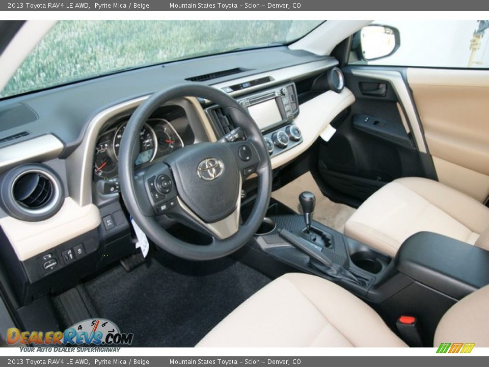 2013 Toyota RAV4 LE AWD Pyrite Mica / Beige Photo #5