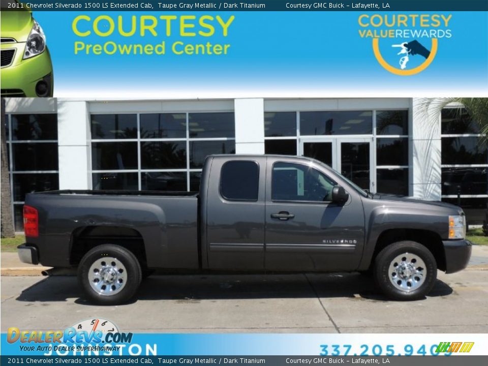 2011 Chevrolet Silverado 1500 LS Extended Cab Taupe Gray Metallic / Dark Titanium Photo #1
