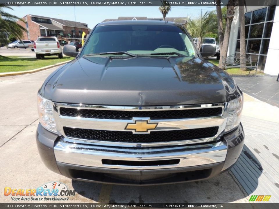 2011 Chevrolet Silverado 1500 LS Extended Cab Taupe Gray Metallic / Dark Titanium Photo #2
