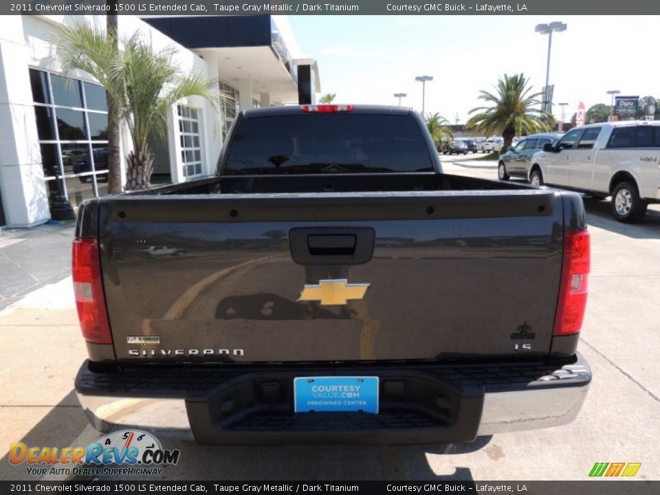 2011 Chevrolet Silverado 1500 LS Extended Cab Taupe Gray Metallic / Dark Titanium Photo #3