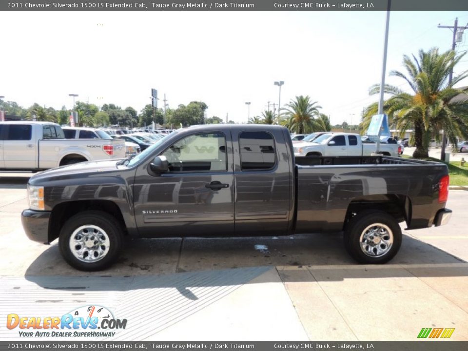 2011 Chevrolet Silverado 1500 LS Extended Cab Taupe Gray Metallic / Dark Titanium Photo #5