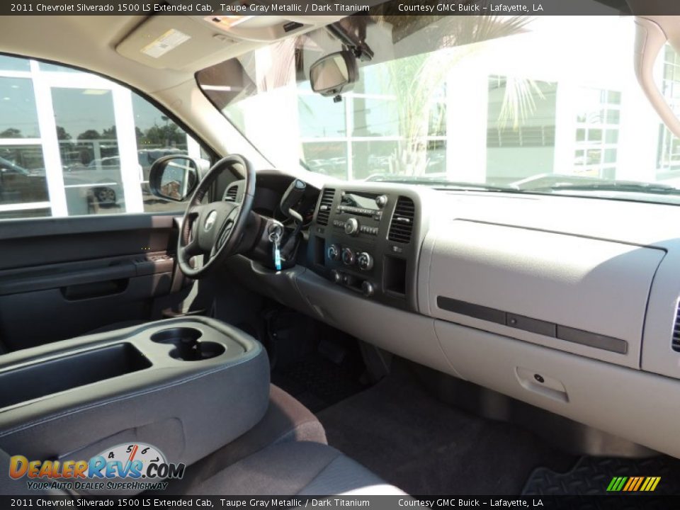 2011 Chevrolet Silverado 1500 LS Extended Cab Taupe Gray Metallic / Dark Titanium Photo #6