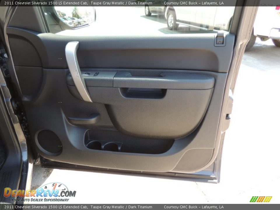 2011 Chevrolet Silverado 1500 LS Extended Cab Taupe Gray Metallic / Dark Titanium Photo #7