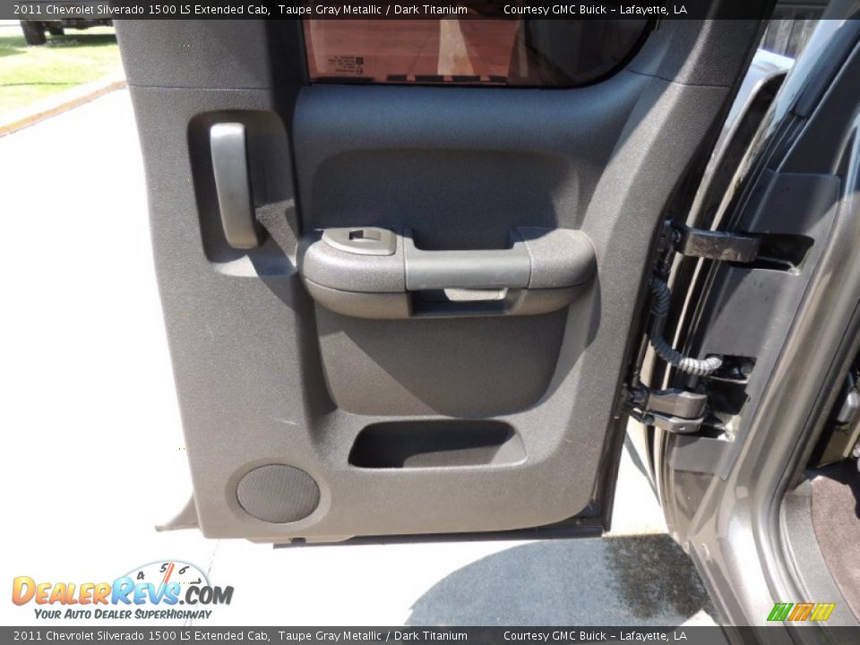 2011 Chevrolet Silverado 1500 LS Extended Cab Taupe Gray Metallic / Dark Titanium Photo #9