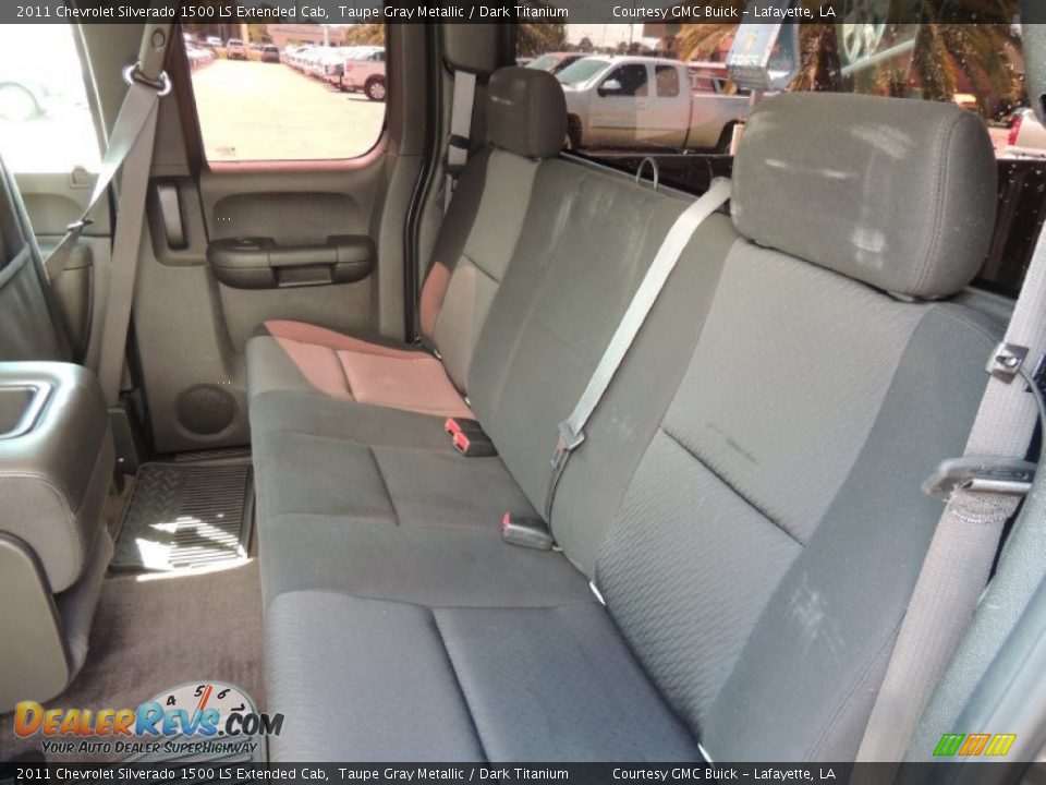 2011 Chevrolet Silverado 1500 LS Extended Cab Taupe Gray Metallic / Dark Titanium Photo #10