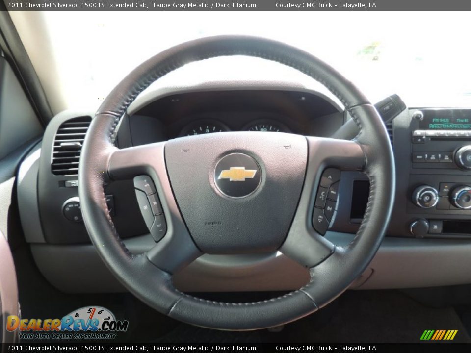 2011 Chevrolet Silverado 1500 LS Extended Cab Taupe Gray Metallic / Dark Titanium Photo #14