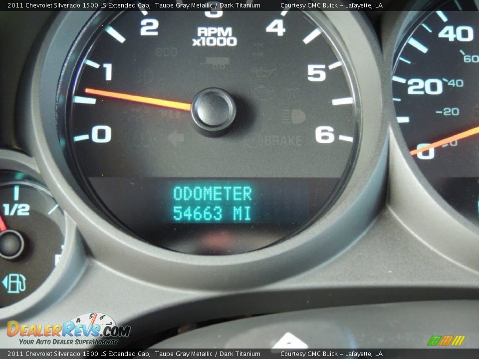 2011 Chevrolet Silverado 1500 LS Extended Cab Taupe Gray Metallic / Dark Titanium Photo #16