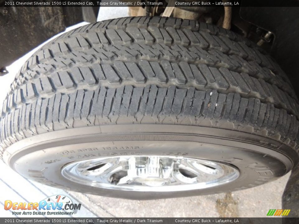 2011 Chevrolet Silverado 1500 LS Extended Cab Taupe Gray Metallic / Dark Titanium Photo #23