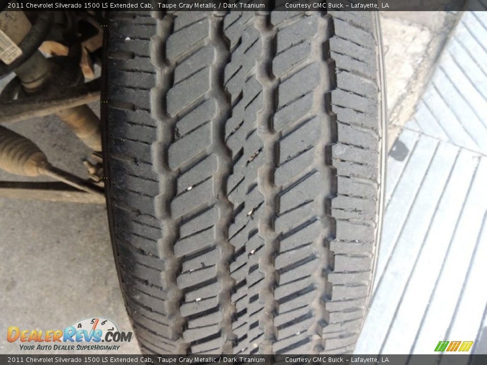 2011 Chevrolet Silverado 1500 LS Extended Cab Taupe Gray Metallic / Dark Titanium Photo #24