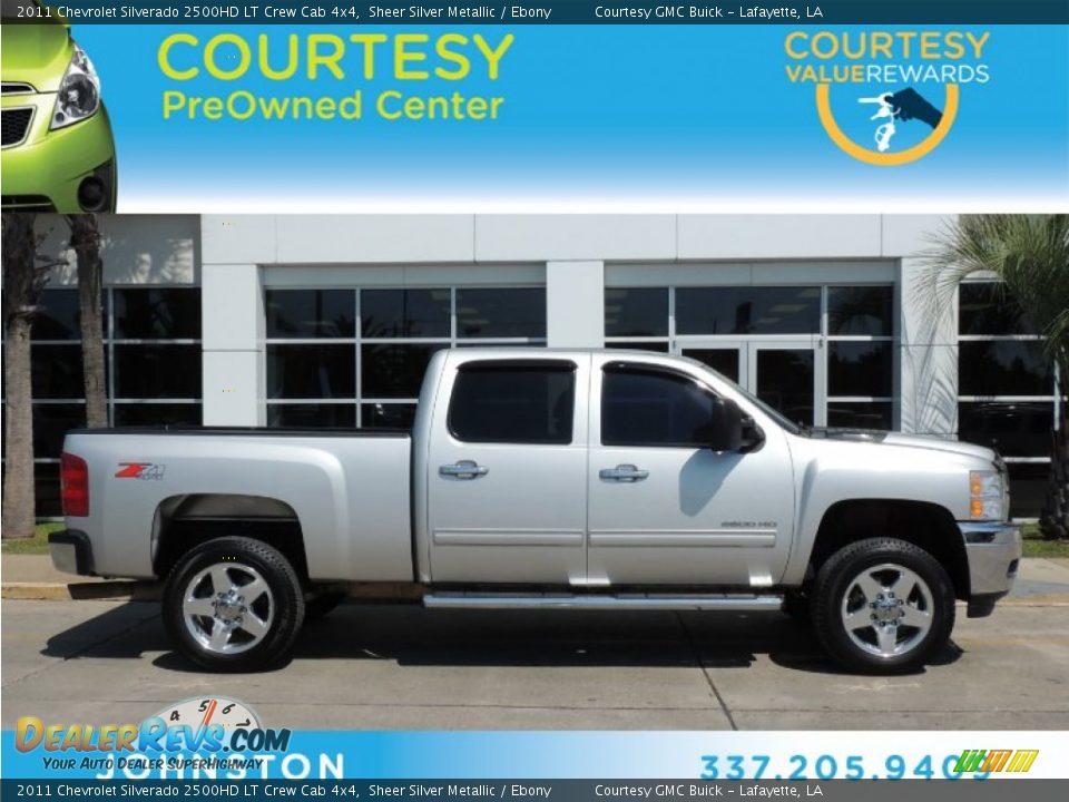 2011 Chevrolet Silverado 2500HD LT Crew Cab 4x4 Sheer Silver Metallic / Ebony Photo #1