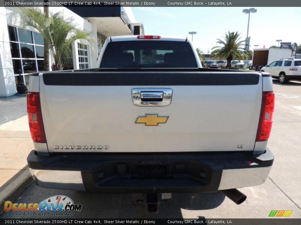 2011 Chevrolet Silverado 2500HD LT Crew Cab 4x4 Sheer Silver Metallic / Ebony Photo #3