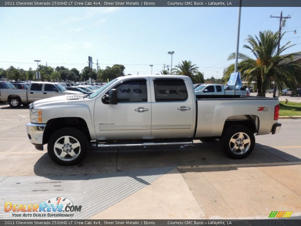 2011 Chevrolet Silverado 2500HD LT Crew Cab 4x4 Sheer Silver Metallic / Ebony Photo #5