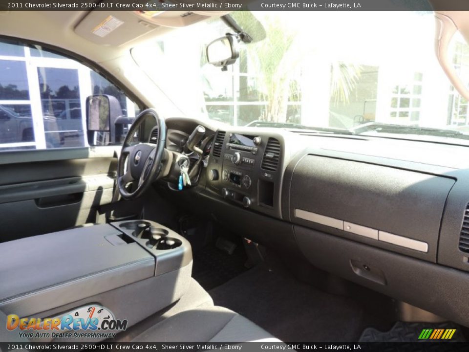 2011 Chevrolet Silverado 2500HD LT Crew Cab 4x4 Sheer Silver Metallic / Ebony Photo #6