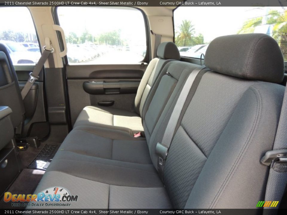 2011 Chevrolet Silverado 2500HD LT Crew Cab 4x4 Sheer Silver Metallic / Ebony Photo #10
