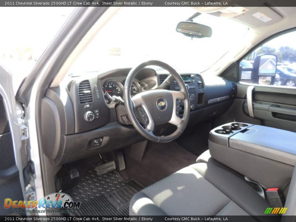 2011 Chevrolet Silverado 2500HD LT Crew Cab 4x4 Sheer Silver Metallic / Ebony Photo #12
