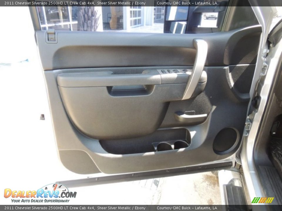 2011 Chevrolet Silverado 2500HD LT Crew Cab 4x4 Sheer Silver Metallic / Ebony Photo #13