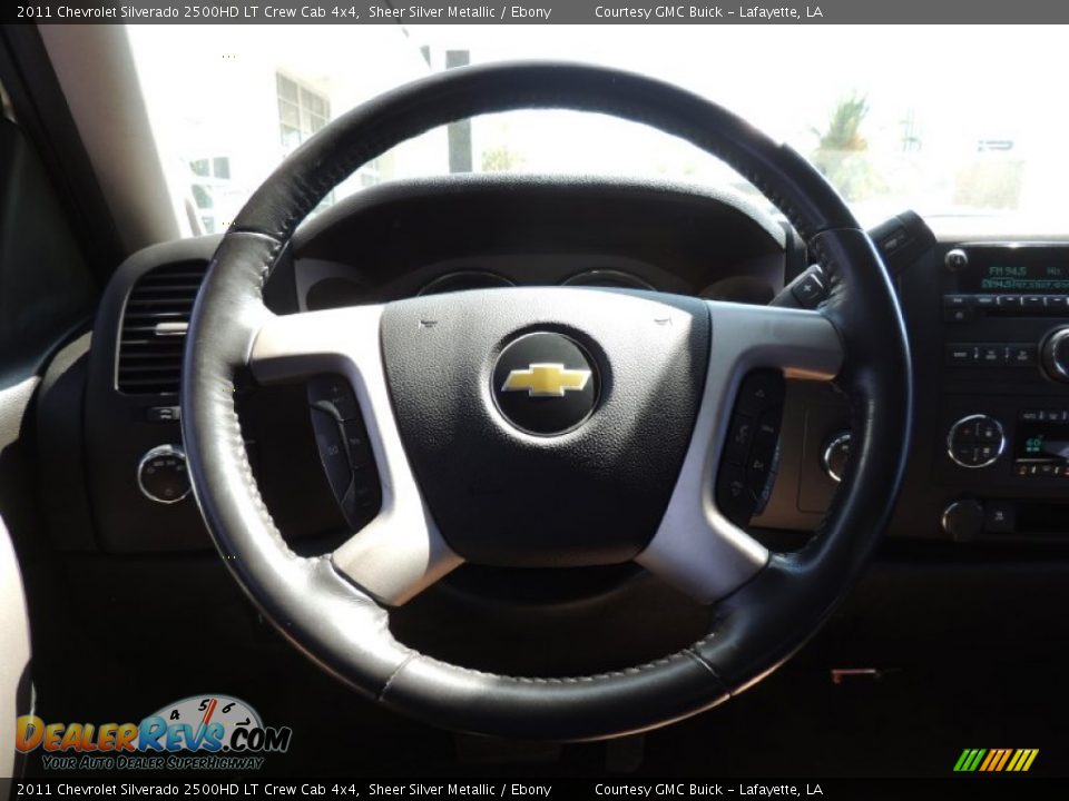 2011 Chevrolet Silverado 2500HD LT Crew Cab 4x4 Sheer Silver Metallic / Ebony Photo #14