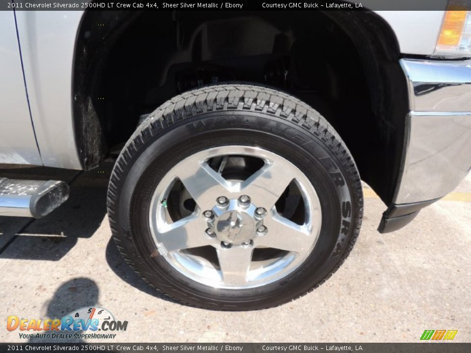 2011 Chevrolet Silverado 2500HD LT Crew Cab 4x4 Sheer Silver Metallic / Ebony Photo #23