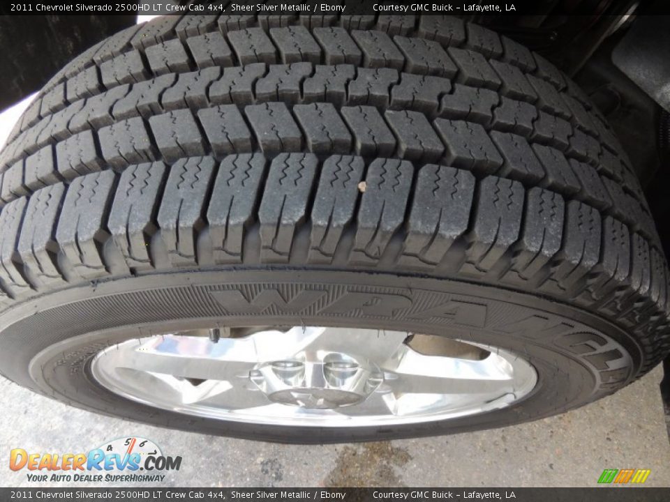 2011 Chevrolet Silverado 2500HD LT Crew Cab 4x4 Sheer Silver Metallic / Ebony Photo #24