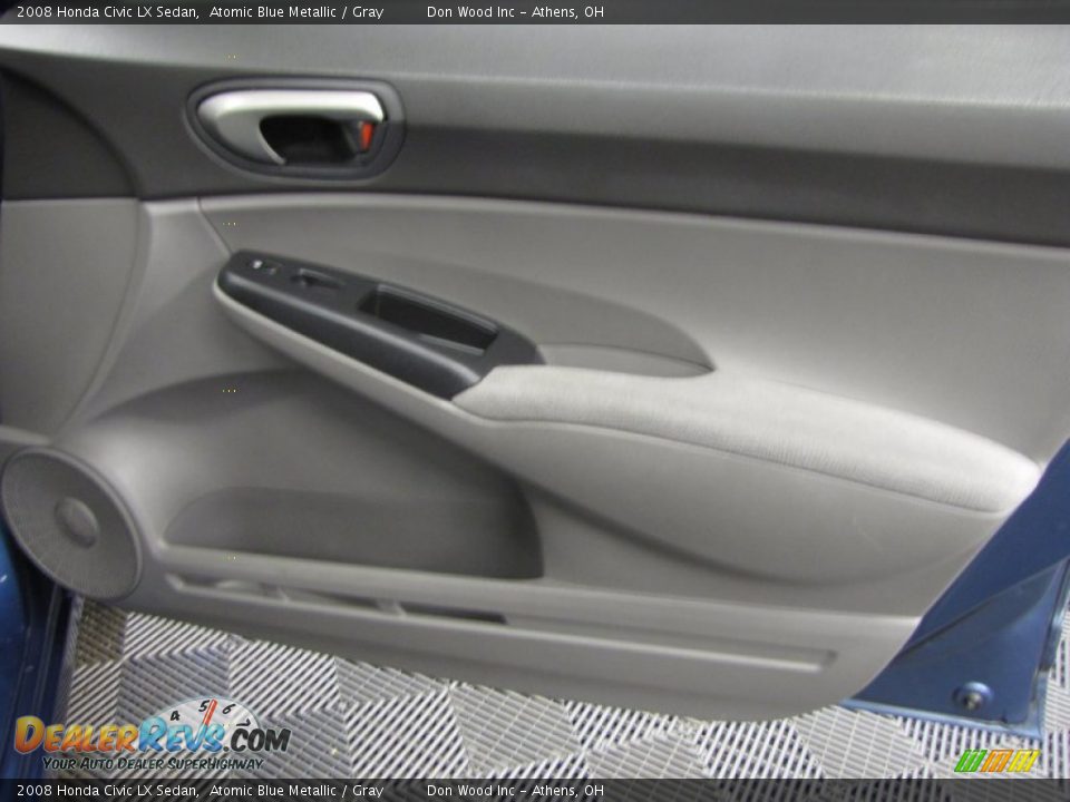 2008 Honda Civic LX Sedan Atomic Blue Metallic / Gray Photo #13