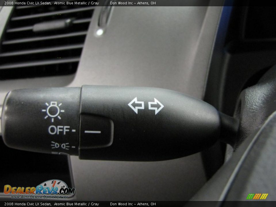 2008 Honda Civic LX Sedan Atomic Blue Metallic / Gray Photo #15