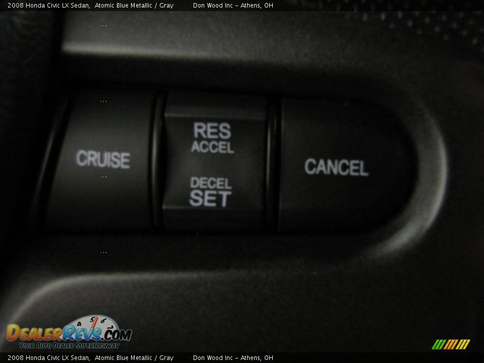 2008 Honda Civic LX Sedan Atomic Blue Metallic / Gray Photo #17